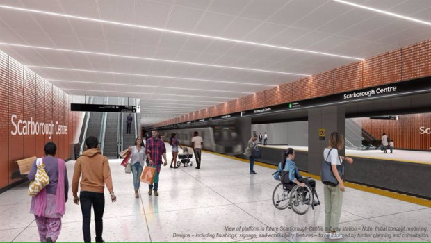 ep representacion de la futura estacion del metro de toronto