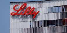 le logo d eli lilly est visible sur l un des bureaux de l entreprise a san diego 