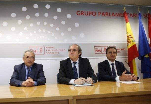 Ángel Gabilondo con Rafael Simancas y José Manuel Franco | PSOE ep angel gabilondorafael simancasjose manuel franco