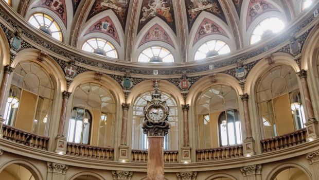 ep archivo   interior del palacio de la bolsa de madrid a 24 de mayo de 2022 en madrid espana