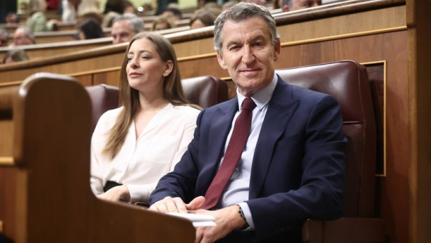 ep archivo   la portavoz del pp en el congreso ester munoz y el presidente del partido popular