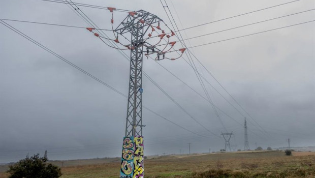 ep archivo   varios tendidos electricos a 6 de febrero de 2026 en madrid espana
