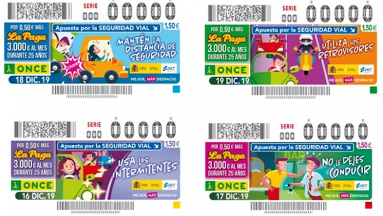 ep cupones de la once dedicados a la seguridad vial para los sorteos del 16 17 18 y 19 de diciembre ep cupones de la once dedicados a la seguridad vial para los sorteos del 16 17 18 y 19 de diciembre