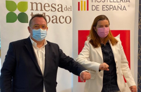 ep el presidente de hosteleria de espana jose luis yzuel y la presidenta y directora general de la