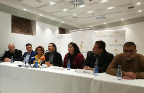ep el representante de guaido en espana antonio ecarri junto a los diputados mariella magallanes