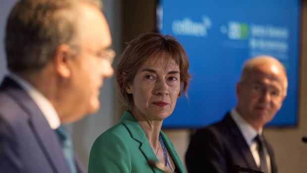 ep i d el exconsejero delegado de cellnex tobias martinez la presidenta de cellnex anne bouverot y