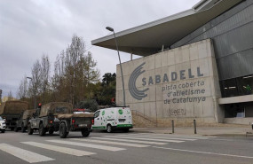 ep la llegada del ejercito de tierra a la instalacion deportiva de sabadell
