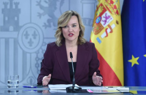 ep la ministra de educacion fp y deportes y portavoz el gobierno pilar alegria durante una rueda de