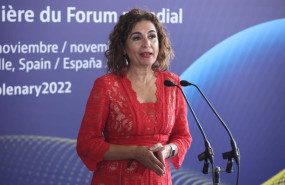 ep la ministra de hacienda maria jesus montero en la inauguracion del foro global sobre