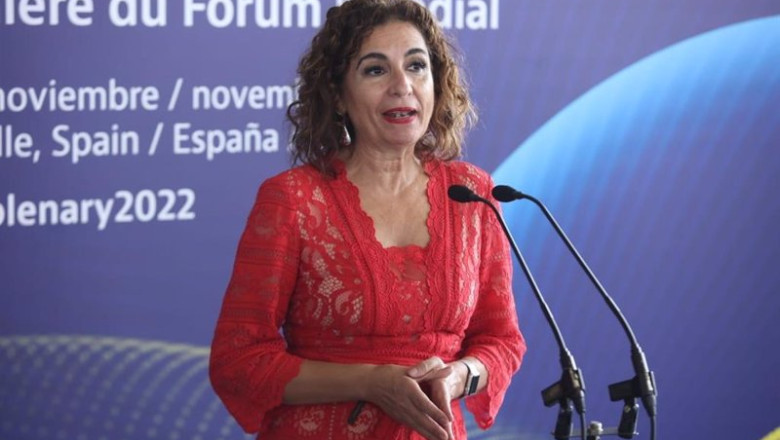 ep la ministra de hacienda maria jesus montero en la inauguracion del foro global sobre ep la ministra de hacienda maria jesus montero en la inauguracion del foro global sobre