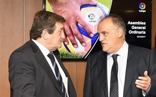 Larrea charla con Javier Tebas | LALIGA ep larrea charlajavier tebas