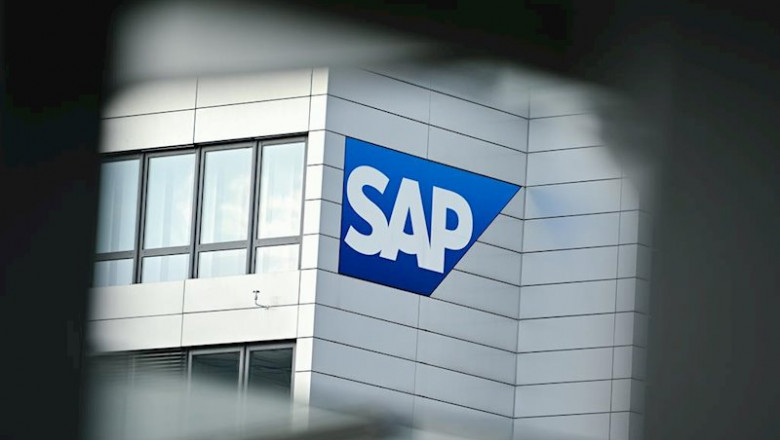 ep logo de sap en un edificio de la empresa ep logo de sap en un edificio de la empresa
