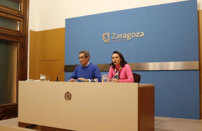 ep los concejales de vox julio calvo y carmen rouco este jueves en la rueda de prensa en el