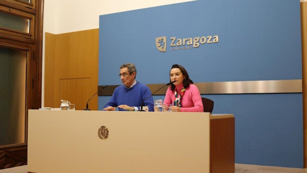 ep los concejales de vox julio calvo y carmen rouco este jueves en la rueda de prensa en el