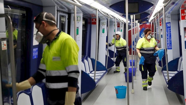 ep medidas especiales de limpieza en metro por el coronavirus