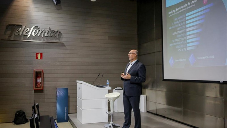El presidente de Telefónica España, Emilio Gayo, presenta las iniciativas de la compañía para los próximos meses | Ricardo Rubio - Europa Press ep presidentetelefonica espana emilio gayo presentainiciativasla companialos proximos meses
