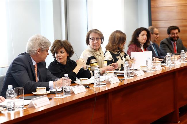 Saénz de Santamaría y Dastis en la Comisión Interministerial para el Brexit | PALACIO DE LA MONCLOA ep saenzsantamariadastisla comision interministerialbrexit