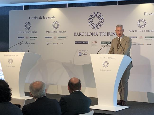 Simon Manley en el acto del Barcelona Tribuna | EUROPA PRESS ep simon manleyactobarcelona tribuna