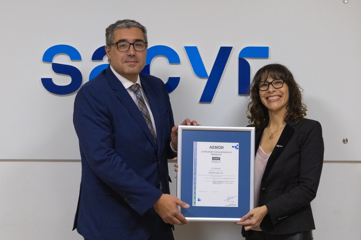 Sacyr obtiene el certificado Residuo Cero de Aenor en el Hospital Sótero del Río (Chile)