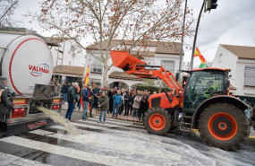 ep agricultores de ciudad real derramando mas de 25000 litros de vino frances