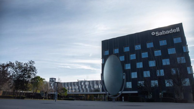 ep archivo   edificio del banco sabadell en san cugat del valles barcelona catalunya espana