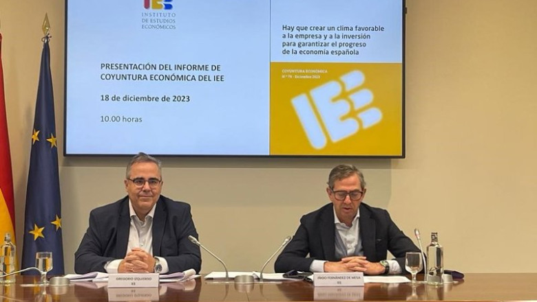 Archivo - Presentación del informe sobre Coyuntura Económica del IEE. | IEE - Archivo ep archivo presentacion del informe sobre coyuntura economica del iee