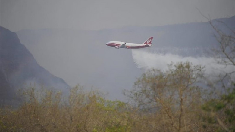 Avión Boeing 747 utilizado para sofocar el incendio en la Amazonía de Bolivia | ABI ep avion boeing 747 utilizado para sofocar el incendio en la amazonia de bolivia