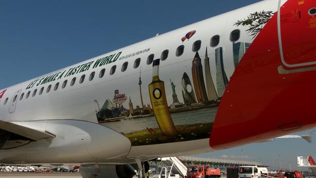 Avión de Iberia vinilado para la campaña 'Olive Oil World Tour' | IBERIA ep avioniberia viniladola campana olive oil world tour