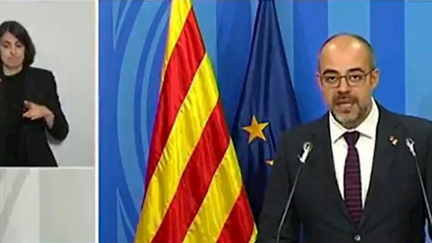 ep el conseller de interior de la generalitat miquel buch en rueda de prensa telematica sobre el
