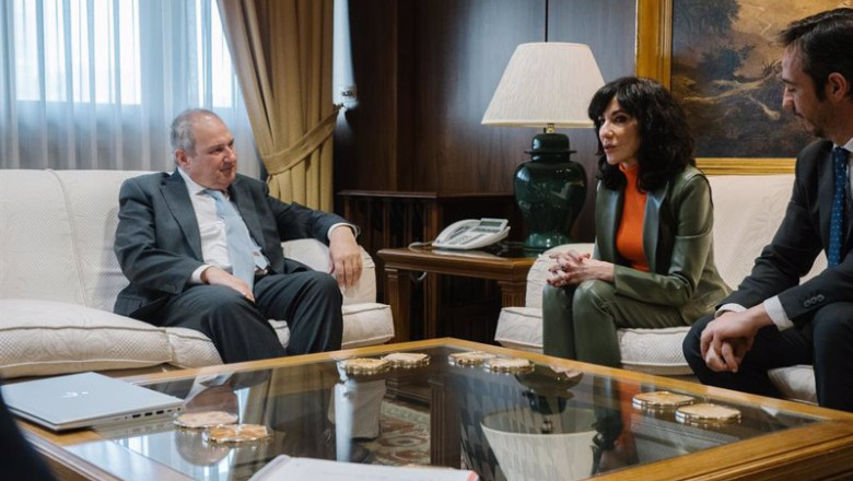 ep el ministro de industria y turismo jordi hereu i la consejera delegada de pymar almudena lopez ep el ministro de industria y turismo jordi hereu i la consejera delegada de pymar almudena lopez