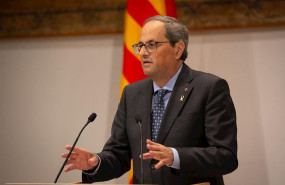 ep el presidente de la generalitat quim torra dirigiendose a los firmantes de la declaracion