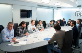 ep el presidente del pp pablo casado en su reunion este miercoles en la sede del pp con el comite de