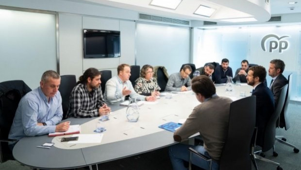 ep el presidente del pp pablo casado en su reunion este miercoles en la sede del pp con el comite de