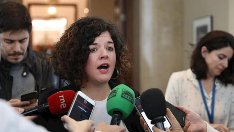 ep la diputada de unidas podemos sofia fernandez castanon en el congreso