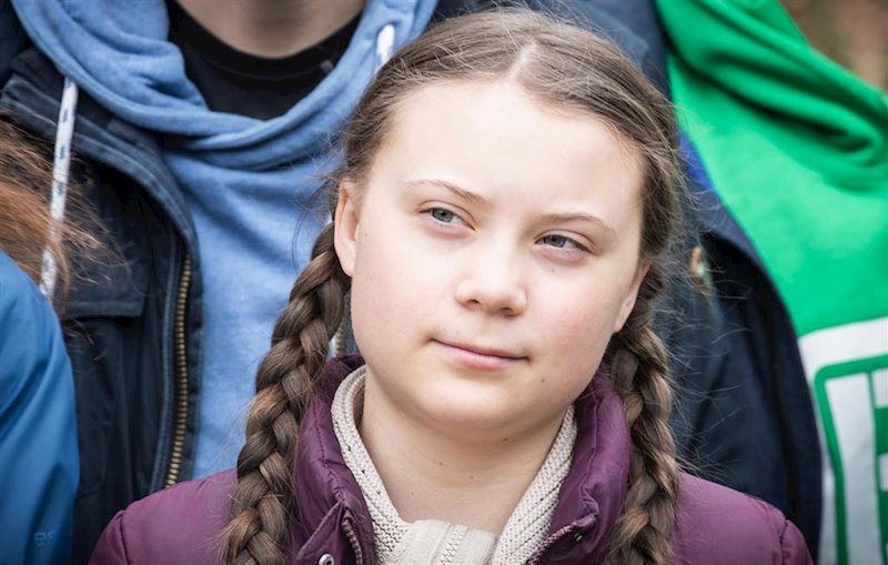 ep la joven activista greta thunberg en una manifestacion el ano pasado
