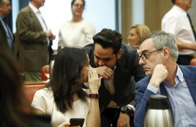 ep la portavoz de ciudadanos en el congreso ines arrimadas el secretario de comunicacion fernando de