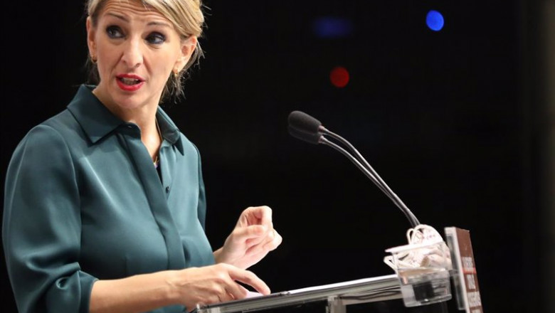La vicepresidenta segunda del Gobierno y ministra de Trabajo y Economía Social, Yolanda Díaz, en una imagen de archivo. | Marta Fernández Jara - Europa Press ep la vicepresidenta segunda del gobierno y ministra de trabajo y economia social yolanda diaz en 20211210201603