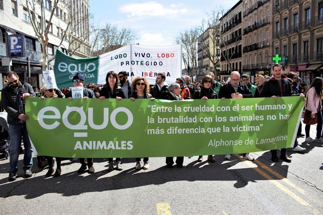 Manifestación en defensa del lobo ibérico | EUROPA PRESS ep manifestaciondefensalobo iberico