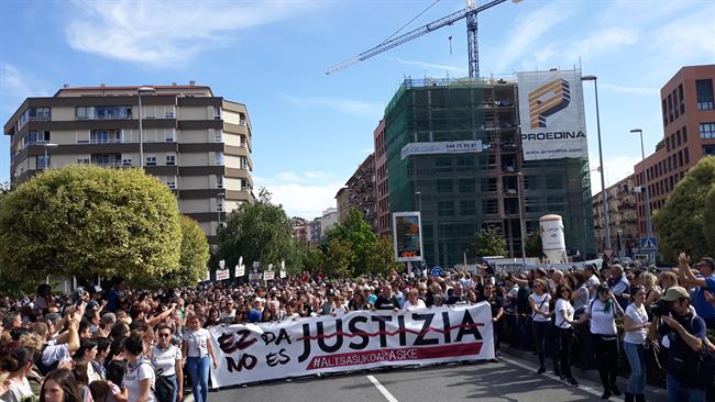 Manifestación en Pamplona contra la sentencia del 'caso Alsasua' | EUROPA PRESS ep manifestacionpamplonala sentencia del caso alsasua