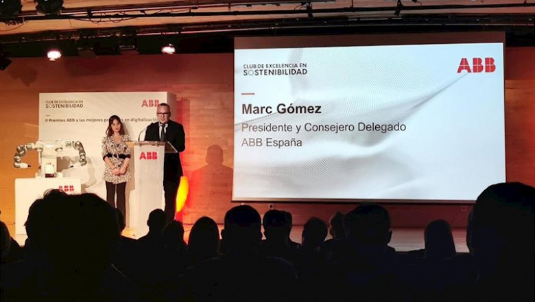 ep marc gomez consejero delegado de abb en espana y portugal en la segunda edicion de los premios