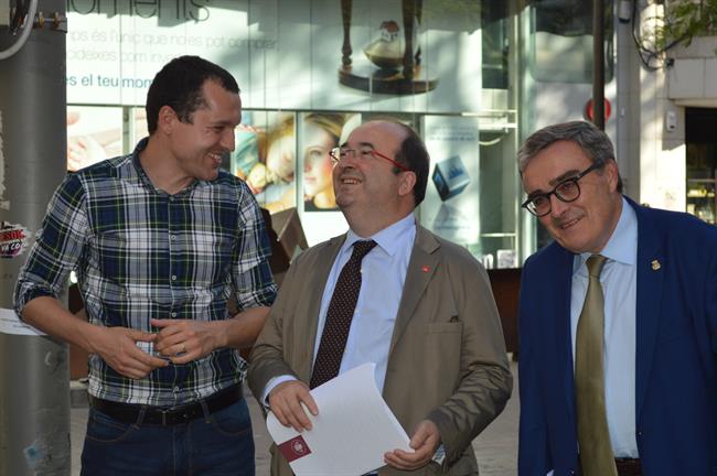 Óscar Ordeig, Miquel Iceta y Àngel Ros | EUROPA PRESS ep oscar ordeig miquel iceta y ngel ros