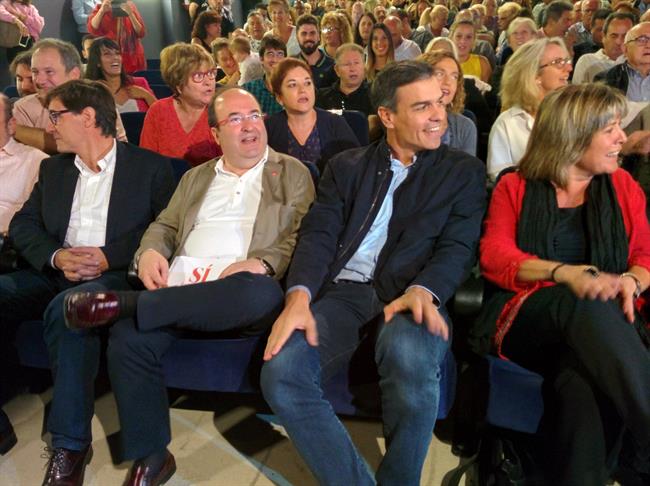Pedro Sánchez (PSOE) en un acto en Badalona | EUROPA PRESS ep pedro sanchez psoe enactobadalona