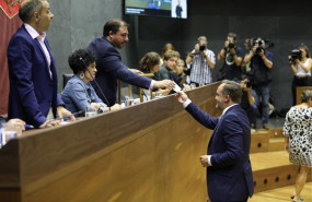 ep presidenteupnportavoznavarra sumaparlamento navarro javier esparza votala segundadefinitiva votacionla investidurala candidatapsnla presidenciagobiernonavarra