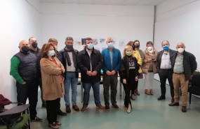 ep representantes del sector pesquera tras reunirse en ferrol