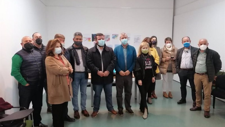 ep representantes del sector pesquera tras reunirse en ferrol