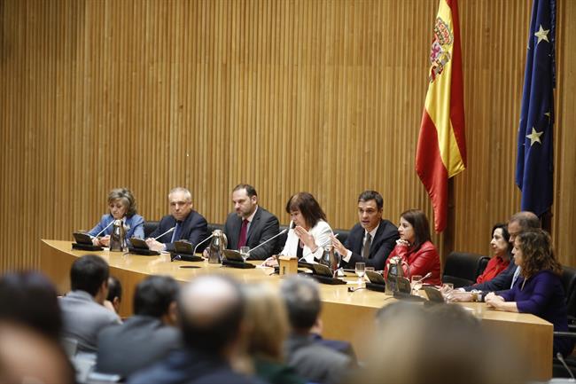 ep sanchez intervienela reunion plenariagrupo parlamentario socialista