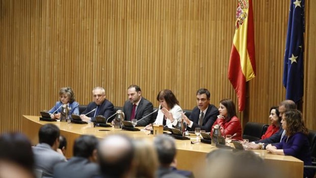ep sanchez intervienela reunion plenariagrupo parlamentario socialista