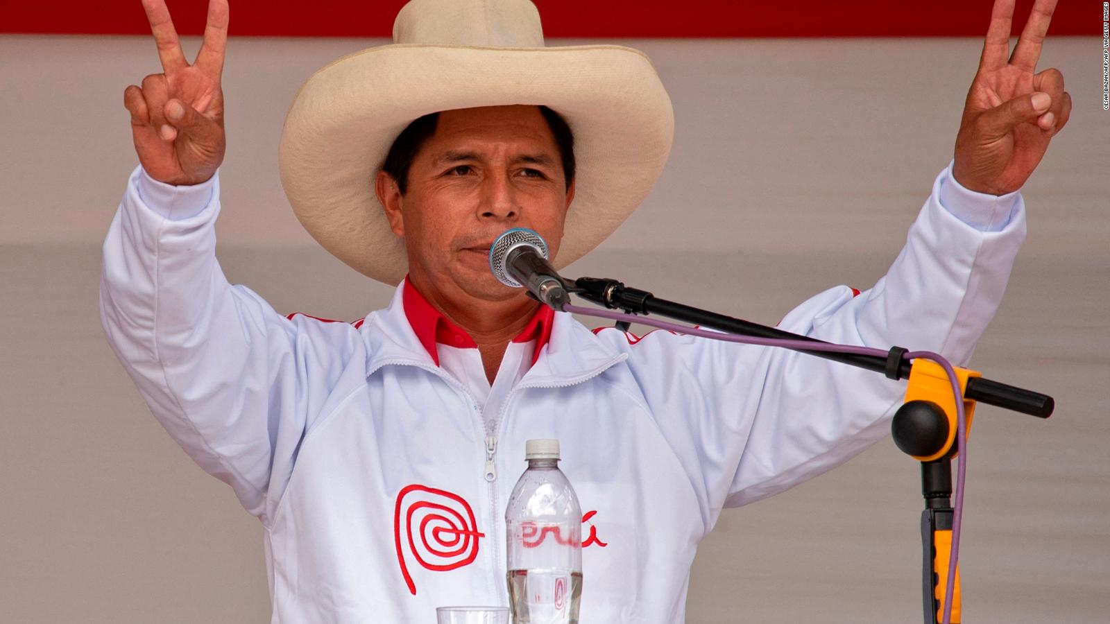 Castillo se declara vencedor en la segunda vuelta de las presidenciales de Perú