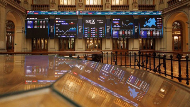 ep archivo   paneles del ibex 35 en el palacio de la bolsa a 23 de mayo de 2023 en madrid espana