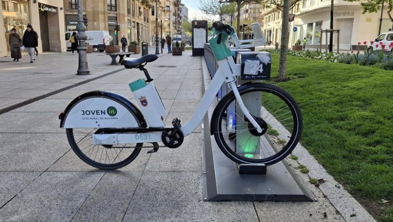 Archivo - Servicio de alquiler de bicicletas eléctricas del Ayuntamiento de Pamplona | EUROPA PRESS - Archivo ep archivo servicio de alquiler de bicicletas electricas del ayuntamiento de pamplona